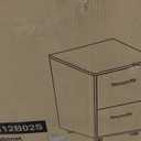 SONGMICS File Cabinet, Pre-Assembled Except Wheels and Handles, Office Filing Cabinet with Lock, for A4, Legal, Letter Sized Documents, 17.7 x 14.4 x 25.4 Inches, Rustic Brown and Black UOFC112B02