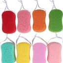 8pcs Bath Sponges for Boys and Girls and Adults Soft and Bath Scrubbers for and Skin Massage Bathing Accessory for Delicate Skin