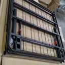 Amazon Basics Bed Frame with Storage, Foldable Metal Platform, Sturdy Steel, No Box Spring Needed, 18 Inches High, Tool-Free Setup, King Size, Black