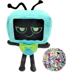 Lemoneon 11" Vee Plush Stuffed Figure Pillow for Video Game Fans Room Decor with a Sticker Set