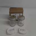 Wide Mouth Mason Jars 16 oz - (2 Pack) - Wide Mouth 16-Ounces Pint Mason Jars with White M.E.M Food Storage Plastic Lids - For Storage, Canning, Freezing, Leak Proof, Microwave & Diswasher Safe