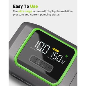 Oak & Iron Wave Electric Paddle Board Pump 20PSI SUP Pump 2.5X Faster Air Inflator & Deflation with Dual Stage Pumping Auto-Off for SUP, Boards, Boats