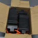 OULEME Premium Rubber Wheel Chocks with Carry Handles, Solid RV Tire Chocks for Camper, Travel Trailer, Trucks or ATV, Stable and Durable, 8.5" x 4" x 6" (4-Pack) Black