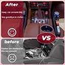 Anti-Drop Car Seat Gap Filler Organizer, Premium Leather Console Organizer, Easy Access to Phone/Keys, Universal Fit for Car SUV Truck Multi-Purpose Essentials Organizer (2PCS)