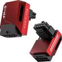 EZDIY-FAB PCIe 5.1 Adapter - 600W 12+4pin,16pin 12VHPWR GPU Power Connector,12V-2x6 GPU Adapter,90 Degree Right Angle - Compatible with RTX 3090Ti, 4070Ti, 4080, 4090 GPU - STD Type, Red, 1 Pack