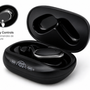 Helix True Wireless Air Open-Ear Earbuds wit LCD Display Charging Case