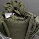 Monbix King Size Comforter Set, Olive Green King Bed Set Reversible, King Size Comforter Set 7 Pieces, Cationic Dyeing Bed in a Bag with Comforter, Sheets, Pillowcases & Shams