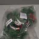 KaKaPops Christmas Garland with Lights, 6 FT Battery Operated Garland with 60 LED Lights, Timer, Lighted Garland with Berries Pine Cones for Mantle Stairs Railing Home Xmas Decoration Indoor