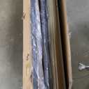 Zinus Queen Maya Upholstered Bed Frame with Asymmetric Headboard, Durable Wooden Slats, Sturdy Framework, Noise Free Sleep, No Box Spring Needed, Easy Assembly, Eco Friendly Packaging, Dark Grey