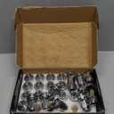 Richeer 24Pcs M12x1.5 OEM Factory Style Lug Nuts for Tacoma, 4Runner, FJ Cruiser, GX460, GX470, Mag Washer Style, 1.85 inch Tall - 13/16"(21mm) Hex, 12x1.5 Chrome Lug Nuts (Silver)