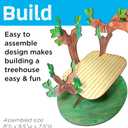 Creativity for Kids Build and Grow Tree House Craft Kit - Treehouse Playset Toy for Boys and Girls, Classic Toys for Kids (Ages 6+)