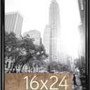 MCS Trendsetter 16x24 Poster Frame Black High-Gloss, Vertical & Horizontal Wall Hanging Large Picture Frame for Photos, Posters & Art Prints (1-Pack)