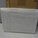 4 Tiers Clear Acrylic Display Case for Closet, Purse Storage Organizers Box, Plastic Storage Bins with 3 Adjustable Divider and Magnetic Door (Large White)