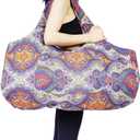 Aozora Yoga Mat Bag Large Yoga Mat Tote Sling Carrier with Pockets Fits Mats with Multi-Functional Storage Pockets Light and Durable (Celestial)