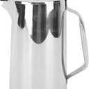 2L Stainless Steel Cold Water Pitcher, Tea Pot with Ergonomic Handle, Beverage Jug for Home and Parties