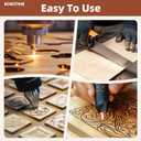 ROBOTIME 6-Pack Laser Wood Sheets 1/8" - 12 x 12 x 1/8 Inch - Oak - 3mm Plywood for Laser Cutting, Laser Engraving Blanks