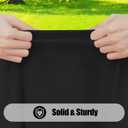Smiry 2 Pack Rectangle Picnic Table Cloth, Waterproof Elastic Fitted Tablecloths, Washable Polyester Rectangular Patio Table Cover for Camping, Indoor and Outdoor (Black, 30"x72")
