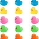 Bath Duck Toys 15 PCS Colorful Mini Rubber Ducks Squeak and Float Duckies Baby Shower Toy Party Decoration for Toddlers Boys Girls (2.2)