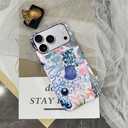 Case Compatible with iPhone 17 Pro,Scratch Resistant Hybrid 2-Layer Hard Shell Phone Case,Ball Blue Bow Flower Collage Aesthetic