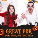 2 x Vampire Teeth Kids Size, Assorted Colors Fake Vampire Teeth for Kids, Vampire Fangs Costume, Dress-Up, Pretend Play, 12 Pack Halloween Teeth for Halloween Party Favors (Colorful)