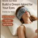 Weighted Sleep Mask with Soft Pressure Hollow Nose Bridge Skin Friendly Fabric for Travel Home Rest Meditation Suitable for Men and Women