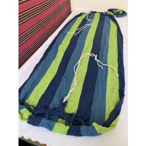 CHARMELEON Cotton Hammock for Patio, Portable Striped Hammock for Outdoor & Indoor Use