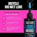 Muc-Off Chain Wet Lube 120ml | Biodegradable Bicycle Chain Lubricant Wet | Reduces Friction & Extends Chain Life | Wax-Based Formula Repels Water | Suitable for MTB & Road Bikes
