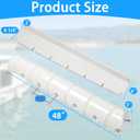 Dock Bumpers,Boat Dock Bumpers for Edging,48 Inch/57 Inch Boat Bumpers for Docking,Dock Fenders for Straight Edge Side,Marine Horizontal Dock Bumpers for Edge,UV Resistant Dock Guards Protection
