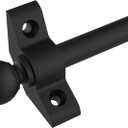 BOTOOT Stair Rods for Carpets up to 32 inches Width, Minimalist Style, 2 Pack, Black, Metal, Wall Mount