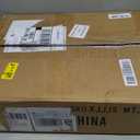 Mini Floor Standing Coffee Bar Shelf,3-Tier Small Coffee Table, Corner Farmhouse Coffee Bar Cabinet Dining Room, Living Room-Capsules, Coffee Maker(Brown+Black)