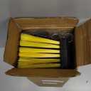 18 Inches Push Broom Outdoor with 65" Adjustable Handle, Heavy Duty Outdoor Broom with Stiff Bristles, for Cleaning Yard, Garage, Shop, Driveway, Wood, Stone, Deck, Concrete, and Tile Floor.