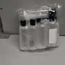 TUZAZO 10 Pack 3.4 oz Clear Travel Bottles for Toiletries TSA Approved Leakproof Travel Size Containers Empty Small Plastic Shampoo Lotion Bottles with Labels