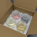 16oz 4Pack Glass Overnight Oats Jars Containers with Airtight Leakproof Lids, Reusable Mason Jars for Meal Prep, Yogurt Parfaits, Smoothies, Salads & Healthy Breakfasts (16 OZ-4-2)