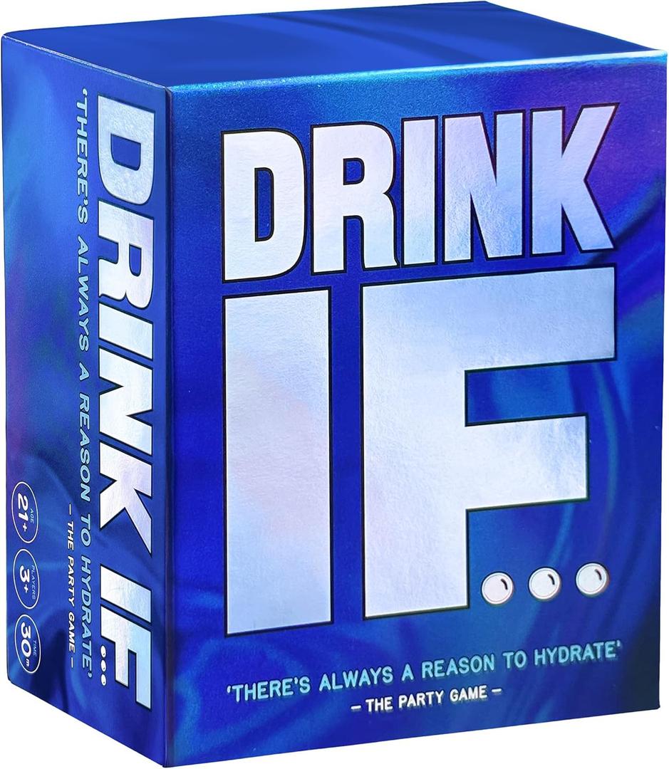 Drink IF... Adult Drinking Party Game - 600 Hilarious Questions for Friends & Family to get You Buzzed & Drunk - Perfect Card Game for Ice Breakers, College Students, Fun Parties & Board Games Night