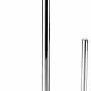 Paper Towel Holder Countertop, Standing Paper Roll Holder with Anti Slip Weighted Base, Stainless Steel Freestanding Paper Towel Holder for Kitchen, Chrome