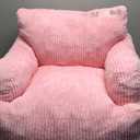 MAXYOYO Kids Bean Bag Chair, Stuffed Toddler Bean Bag Sofa with Filler Bean Bag Chair for Boys and Girls, Lazy Sofa with Pocket Floor Chair for Gaming, Reading, Pink