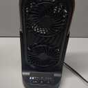 Holmes DuoBreeze Dual Blade 13 Desk Fan  Clean Breeze Technology, Adjustable Tilt Head, 3 Speeds, Space-Saving Design, Easy to Clean, 8-Hour Timer  Ideal for Home or Office Use (Black)