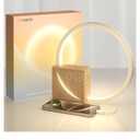 Vivilumens Sunrise Alarm Clock for Heavy Sleepers Adults, Wake-up Light, Sleep Aid 10 White Noise Sound Machines with 30/60/90 Timer, 3 Level Dimmable Touch Table Lamp with Snooze USB Charger Port