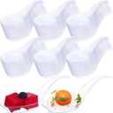 400 Pcs Appetizer Spoons,4. 7 x 1.2 Inch Disposable Mini Tasting Spoons Parties for Wedding, Bridal Shower,Tasting Spoon Bulk for Desserts,Soup, Sushi, Ice Cream (Clear)