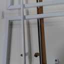 BHG Vintage Multifunctional Folding Bookshelf, No-Assembly Plant Stand Storage Rack Shelves for Home Office (All White, 5-Tier)