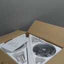 52inch White Ceiling Fans with Lights and Remote/App Control, Low Profile Ceiling Fan with Light and 6 Double-Side blades, Flush Mount, LED/RGB Dimmable DC Reversible Modern Ceiling Fan