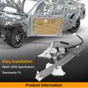 A-Premium Rear Passenger Side Power Window Regulator with Motor (2-Pin)