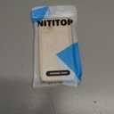 NITITOP Compatible with iPhone 15 Plus Case Silicone Cute Flower Floral Sunflowers Design for Women Girls Artistic Soft TPU Shockproof Full Camera Protection Girly Phone Cover - White