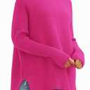 LILLUSORY Womens Turtleneck Oversized Tunic Early Fall Fashion Must Have Sweaters 2026 Casual Long Pullover Plus Size Winter Cute Poncho Cozy Work Old Money Clothes Outfits Clothing Tops Leggings.M