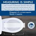 Bemis 1500EC 390 Lift-Off Wood Elongated Toilet Seat, Cotton White (Pack of 1)
