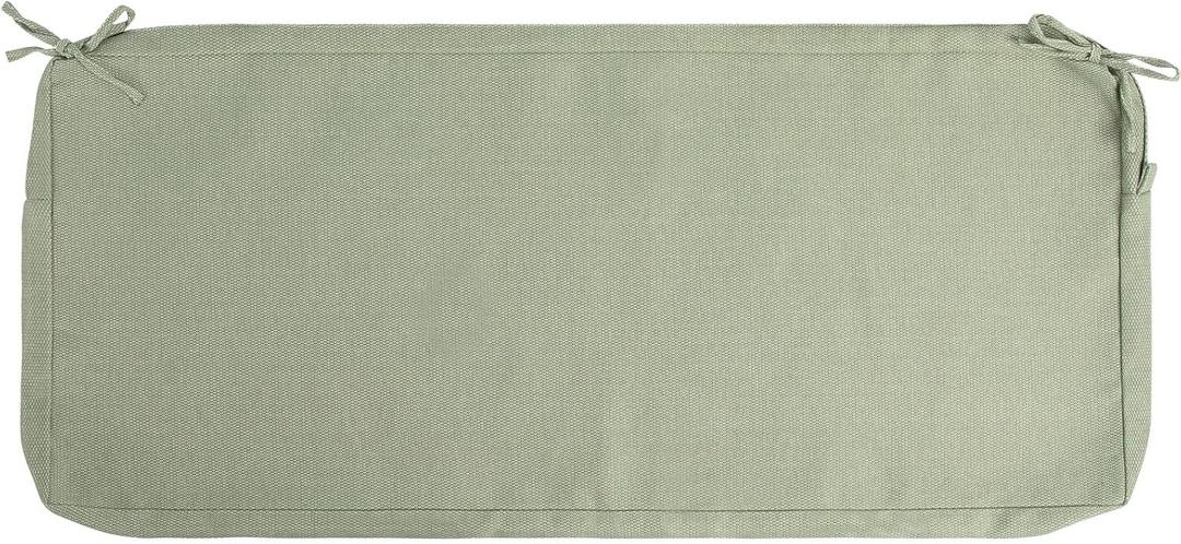 Patio Bench Cushion Covers for Outdoor Furniture with Ties,Water Resistant Loveseat/Settee Cushion Slipcover 54x18x3 Inch for Swing Porch Garden(Replacement Cover Only)-Light Green