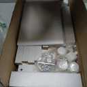 TUTOTAK Small Side Table, Narrow End Table, Bedside Table, Couch Side Table with Wheels for Living Room or Bedroom, White TB01BW061