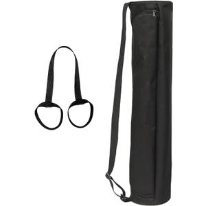 Yoga Mat Bag for Women & Men,Travel Yoga Gym Bag for 1/4" 1/3" Thick Exercise Yoga Mat,Fitness mat bag,sprot mat pouch (Extra Large-Black)