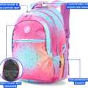 J World Cornelia Middle School Backpack for Girls. Laptop Bookbag for Women, Confetti, One Size
