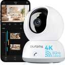 blurams Cameras for Home Security, 2K Pet Camera with Phone App, 360 PTZ Indoor Cameras, 2-Way Talk, Motion Tracking, Color/IR Night Vision, Compatible with Alexa, 8MP, Wi-Fi 6